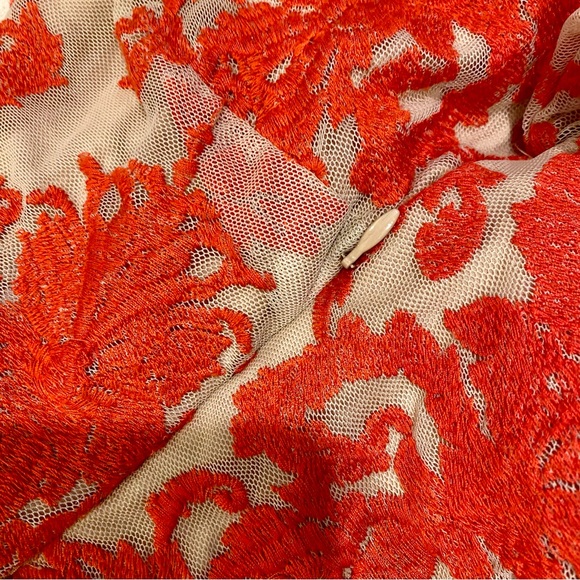 For Love & Lemons San Marcos Lace Open Back red Dress XS - Picture 6 of 9